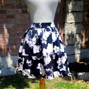 Express floral mini skirt